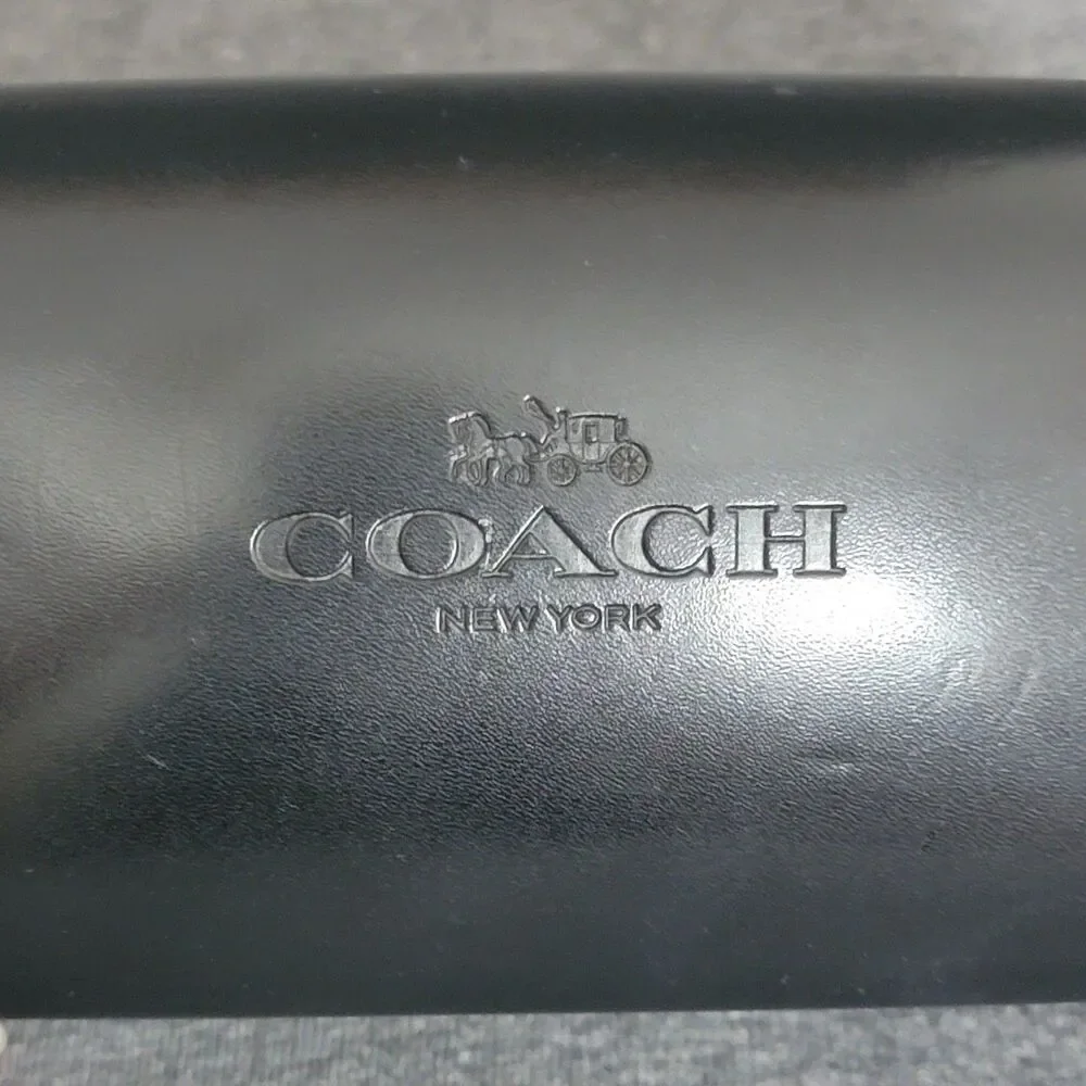 Coach New York Black Clamshell Hard Case Eye Glasses Sun Glasses